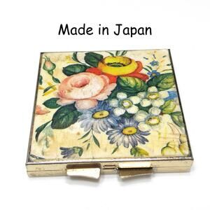 Vintage Mirror Compact, Double Sided, Made in Japan, 1970s Vintage Accessories